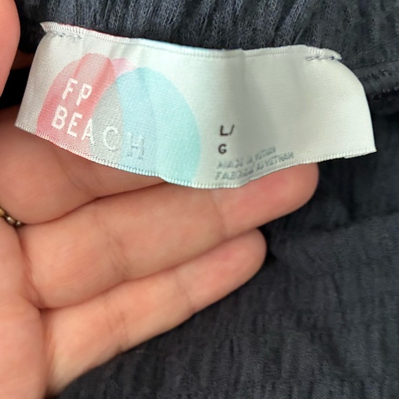 Free People Beach LaLa Black Backless Maxi Dress Black L - Picture 14 of 14